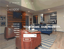 Tablet Screenshot of creeksideonthegreen.com